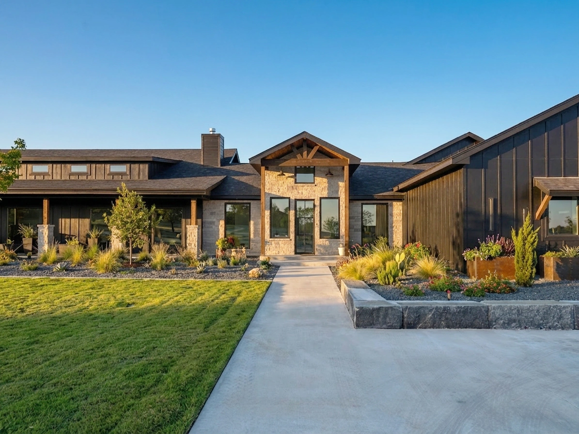 Belton Residence exterior view by Architect Jonathan Malott, AIA