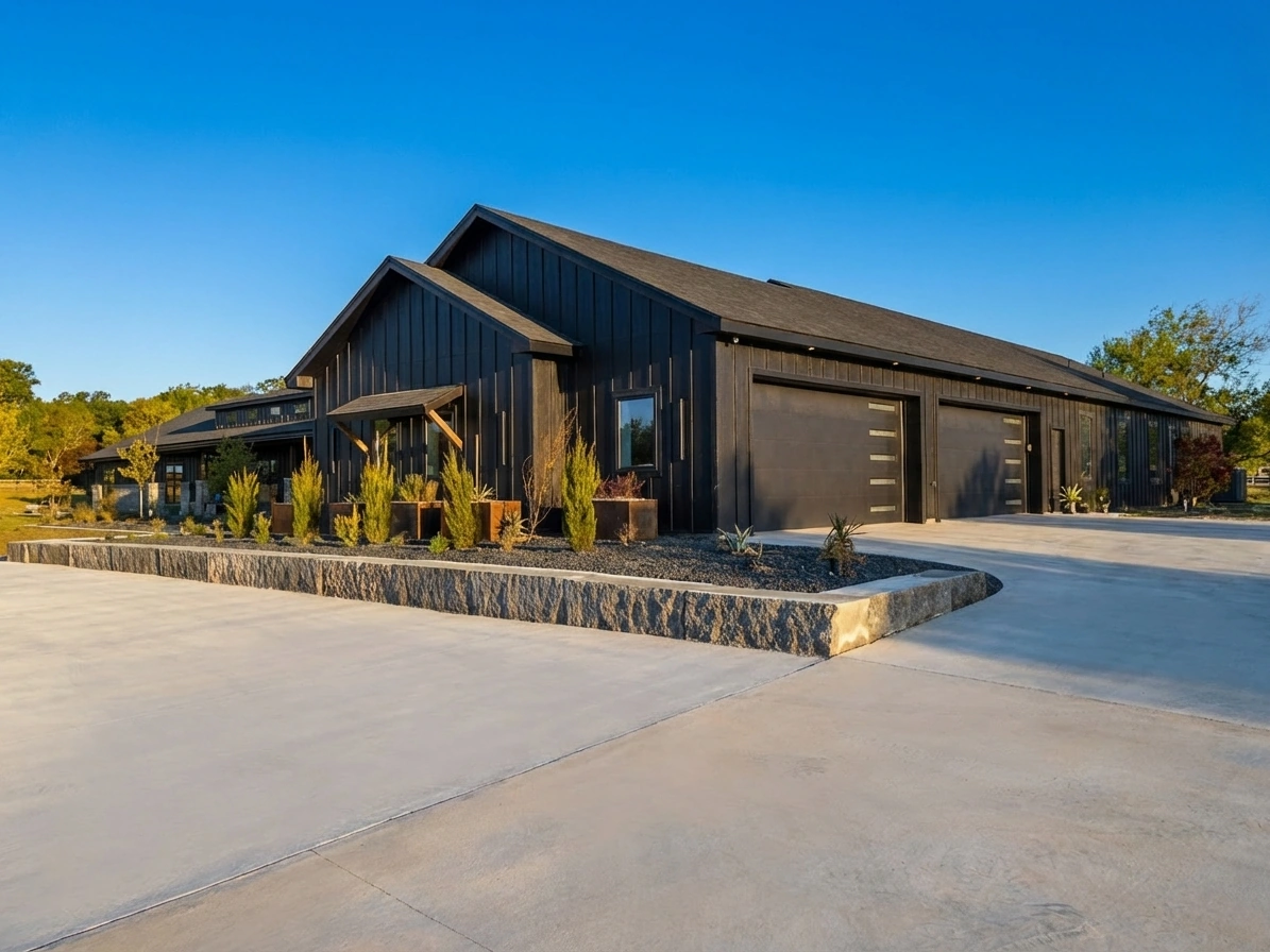 Belton Residence interior living space by Architect Jonathan Malott, AIA